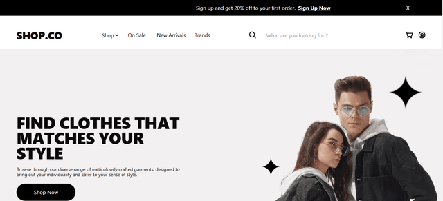 E-commerce website UX/UI design Hackathon